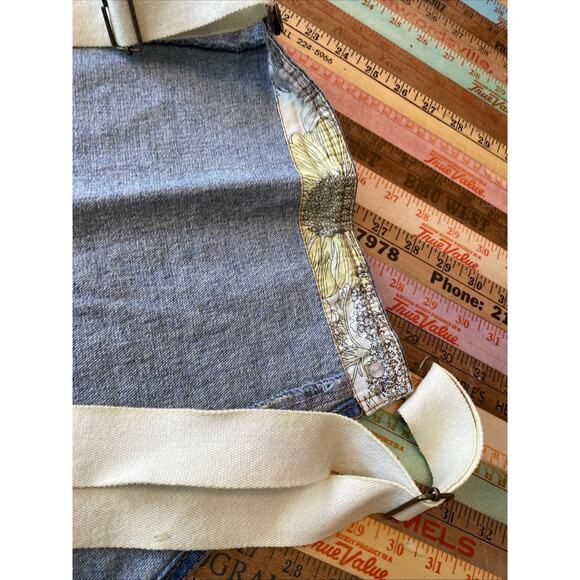 Yesno 1X XL Denim Jean Plus Overalls Bohemian Distress Crop Festival Farm Boho - Picture 8 of 9